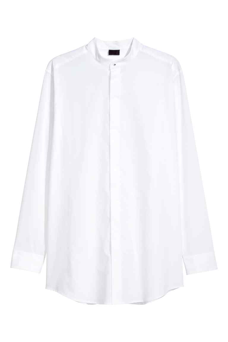 Grandad collar shirt